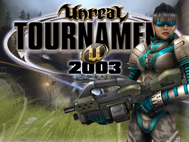 text, young adult, western script, adult, sitting, lifestyles, gun, females, 720P, front view, Unreal Tournament 2003, one person, real people, full length
