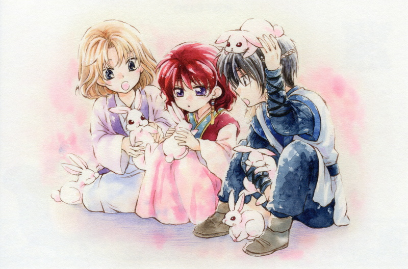Yona of the Dawn, Su-won (Yona of the Dawn), Child, Yona (Yona of the Dawn), Rabbit, Anime, Cute, 5K, Hak Son