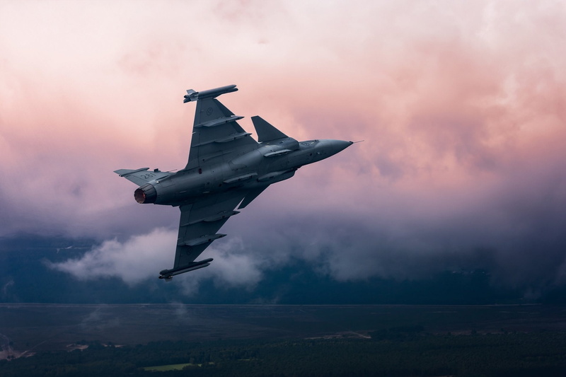 Warplane, Jet Fighter, Jet Fighters, Saab JAS 39 Gripen, Aircraft, 1080P