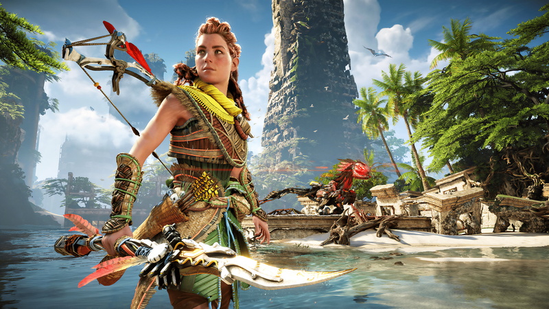 4K, Horizon II: Forbidden West, 4K, video game art, Aloy (Horizon: Zero Dawn), robot, horizon forbidden west