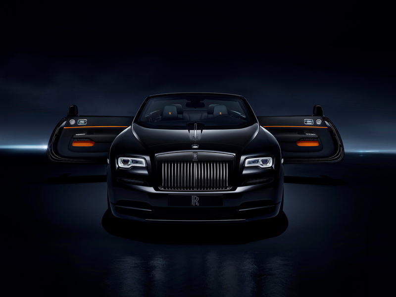 rolls royce dawn black badge 4k download  hd, transportation, car, motion, motor vehicle, city, dark, mode of transportation, night, wealth, luxury, travel