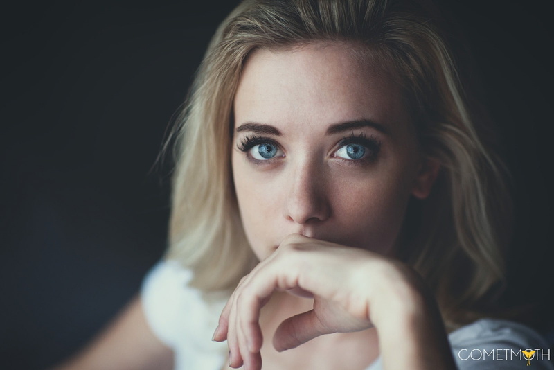 720P, blonde, blue eyes, women, eyes, blue, look, face