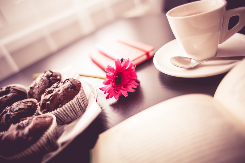 still life, coffee, diary, close-up, mug, 4K, table, reading, yummy, Sweet, coffee - Drink, indoors, hungry, plate, selective focus, sweet food, saucer