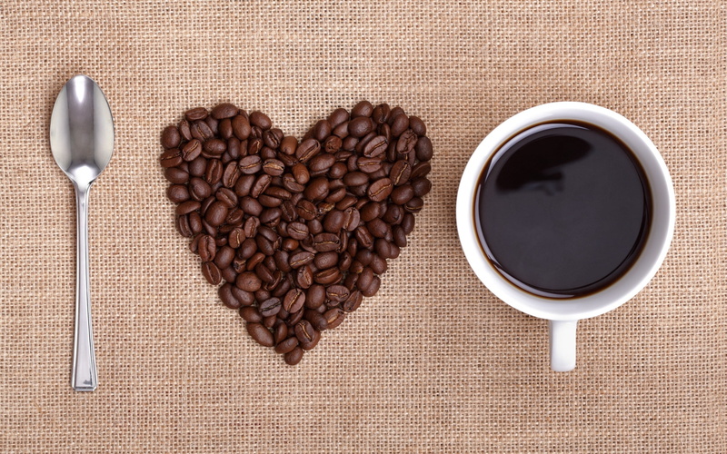 breakfast, refreshment, freshness, still life, place mat, directly above, table, cup, food, coffee bean, no people, caffeine, coffee cup, crockery, food and drink