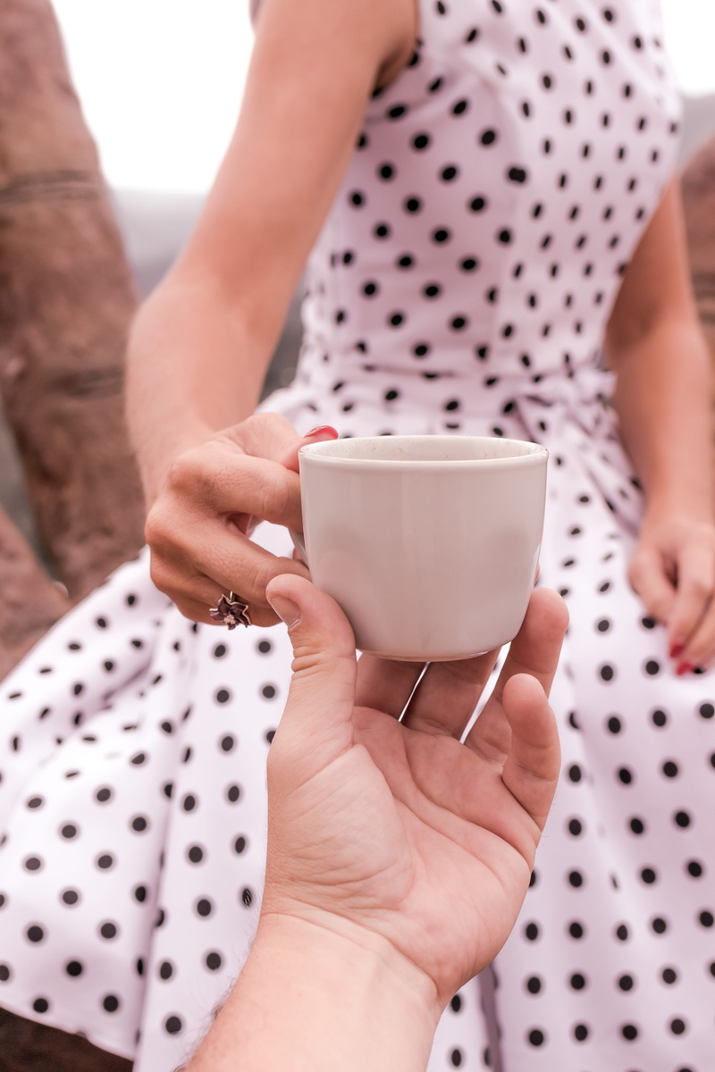 person, human body part, one person, holding, ceramic, coffee cup, coffee, refreshment, mug, midsection, drink, women, bali, 5K, white, human hand, lifestyles