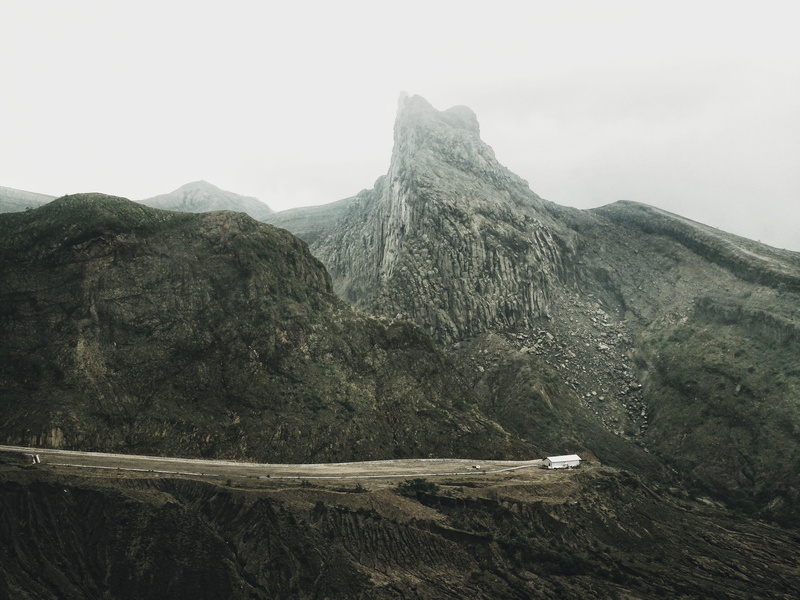 mountain Peak, cabin, summit, 5K, hiking, landscape, white, fog, rock - Object, scenics, sky, no People, mountain, outdoors, summer, wilderness, journey