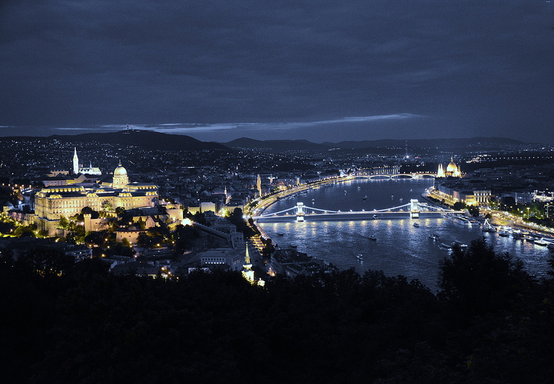 Lights, In The Evening, nature, Budapest, 5K, bridge, night, mode of transportation, sky, bay, connection, building exterior, outdoors, turkey, built structure