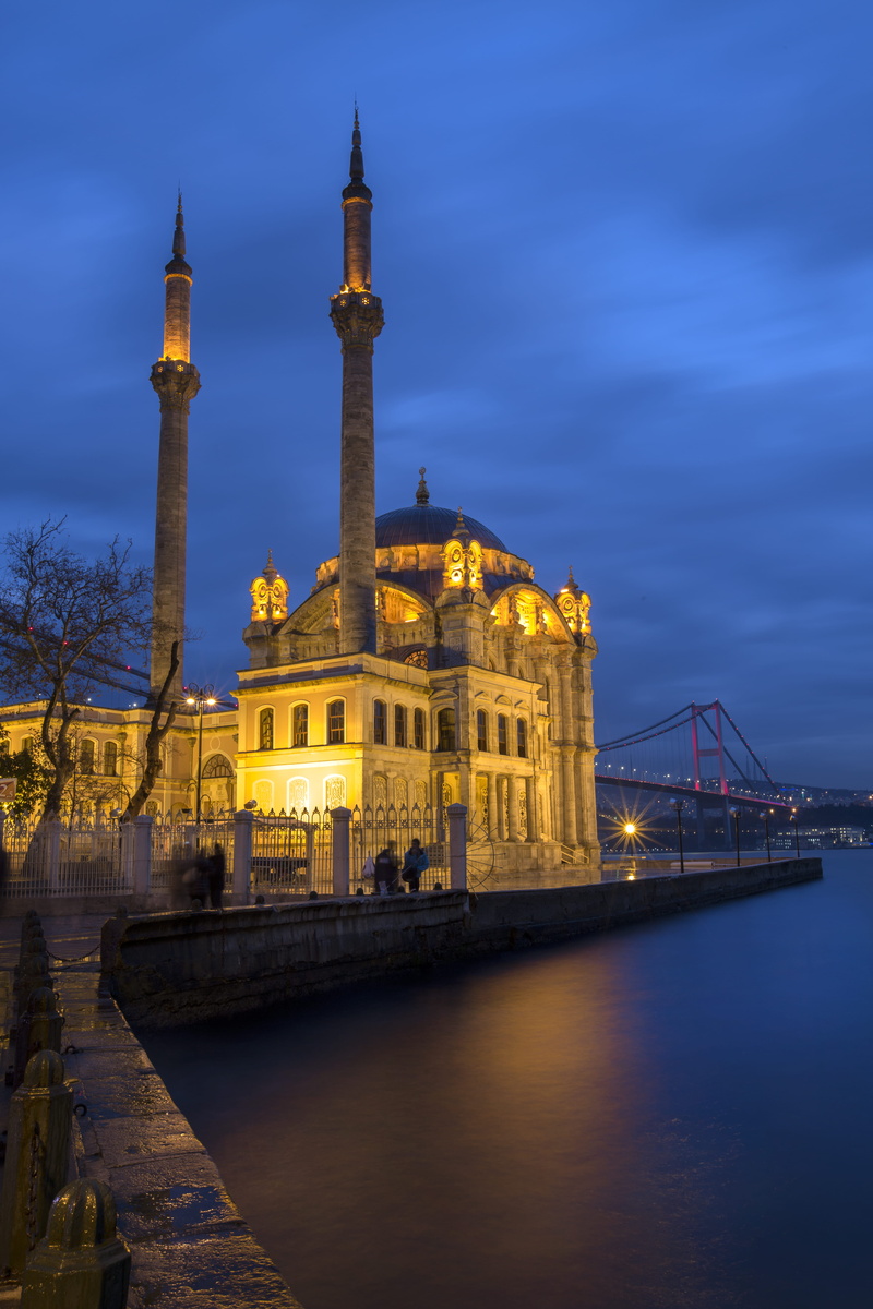 cloud - sky, turning point, building exterior, water, turkey, built structure, clouds, blue mosque, evening, dusk, tourism, reflection, travel, waterfront