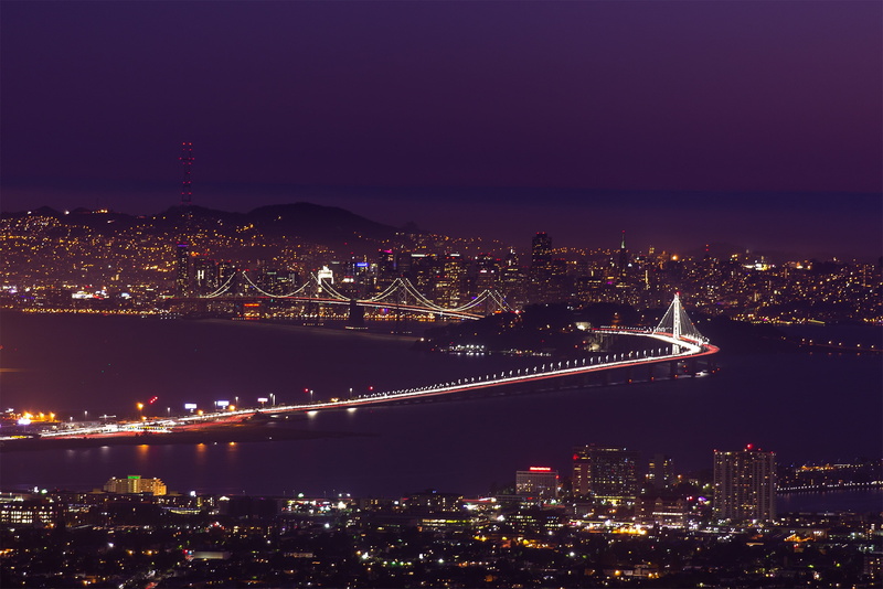 2K, suspension Bridge, sunset, asia, nature, illuminated, transportation, travel, urban Scene, san francisco, travel destinations, blue, skyscrapers, river