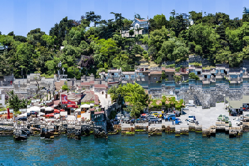 hulki okan tabak, green color, bosphorus, landscape, istanbul, turkey, water, nautical vessel, connection, kurucesme, travel, city, marmara, tree, sky