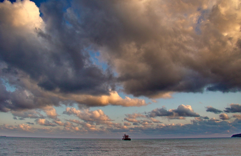 Turkey, transportation, black sea, les nuages, the pilot, outdoors, non-urban scene, tranquility, le navire, beauty in nature, mode of transportation, la mer noire