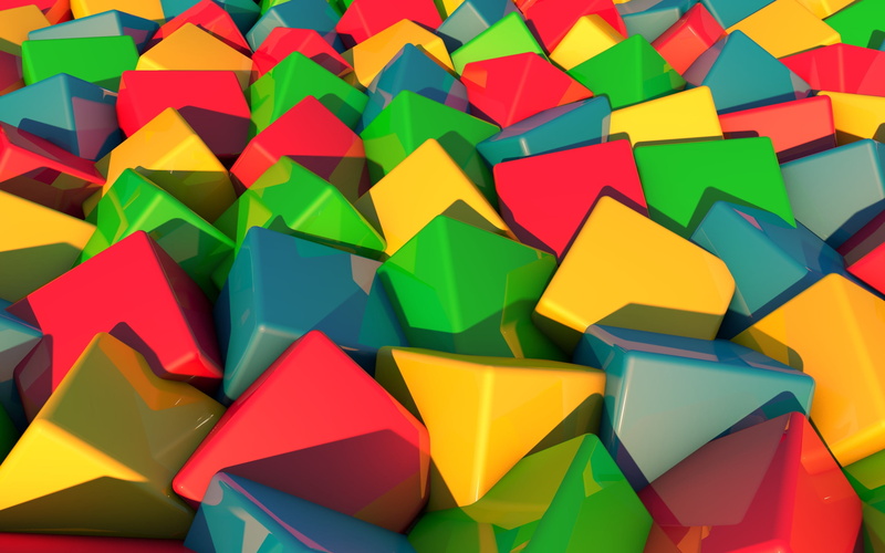 color Image, red, colors, backgrounds, high angle view, large group of objects, three-dimensional Shape, computer Graphic, green Color, 2K, blue, multi Colored
