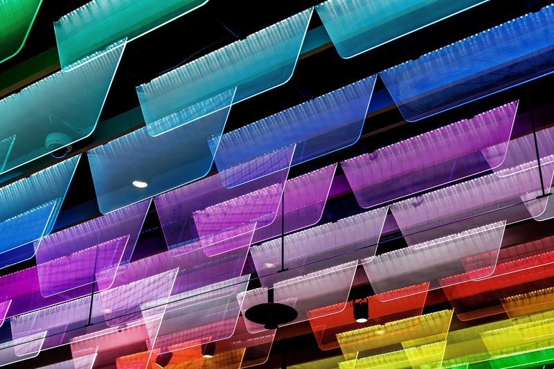blue, finance, multi Colored, 5K, colorful, modern, decor, lot, abstract, rainbow, architecture, rainbow light, striped, light, assorted, futuristic, pattern