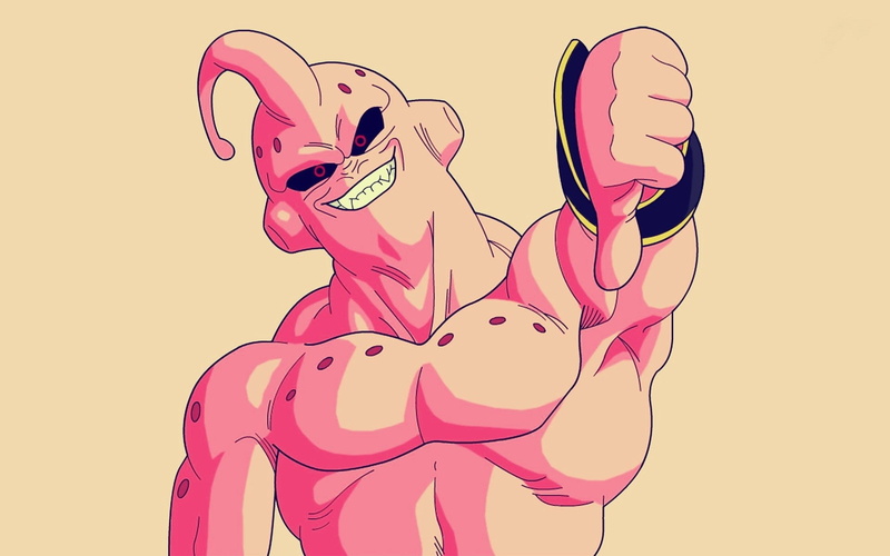 happiness, music, mammal, women, Dragon Ball, facial expression, Majin Buu, adult, men, mouth open, emotion, fun, females, positive emotion, mouth, pink color