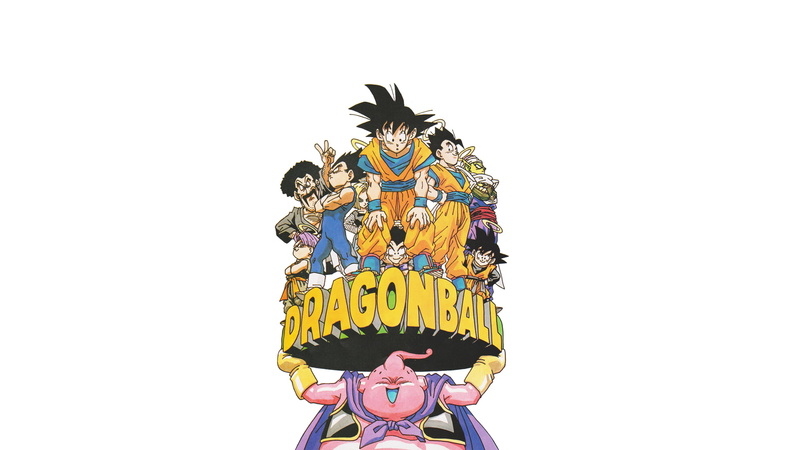 simple background, Dragon Ball, Son Goten, Vegeta, Piccolo, Android 18, 1080P, Dragon Ball Z, Trunks (character), Krillin, Gohan, Majin Buu, Son Gohan