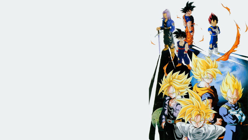 Son Gohan, simple background, Vegeta, future trunks, Gohan, artwork, Dragon Ball Z, Dragon Ball, trunks, 1080P, Son Goku, Trunks (character), Super Saiyan
