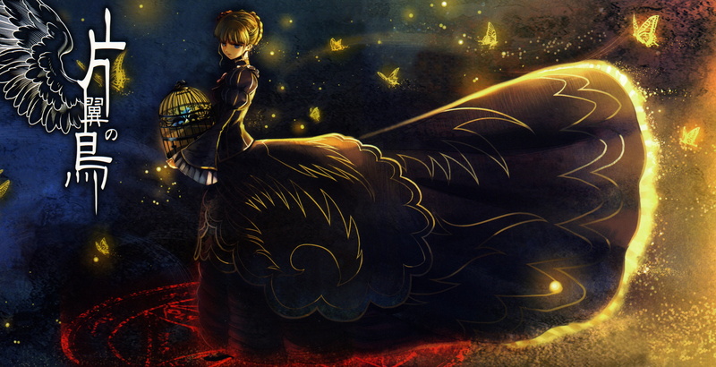 black magic, pentagram, night, When the seagulls cry, Umineko no Naku Koro ni, witch, cell, 4K, bangs, characters, Beatrice, the fluffy skirt, butterfly