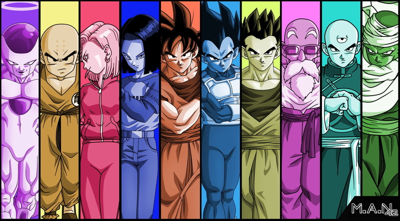 Piccolo (Dragon Ball), order, indoors, choice, Android 18 (Dragon Ball), side by side, shopping, large group of objects, Frieza (Dragon Ball), Master Roshi (Dragon Ball)
