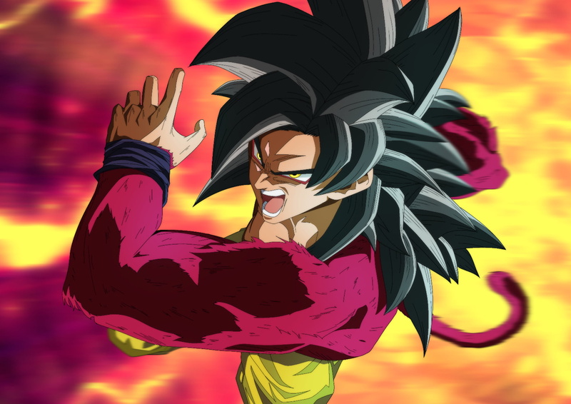 Dragon Ball GT, Goku, Super Saiyan 4, Dragon Ball, 1080P