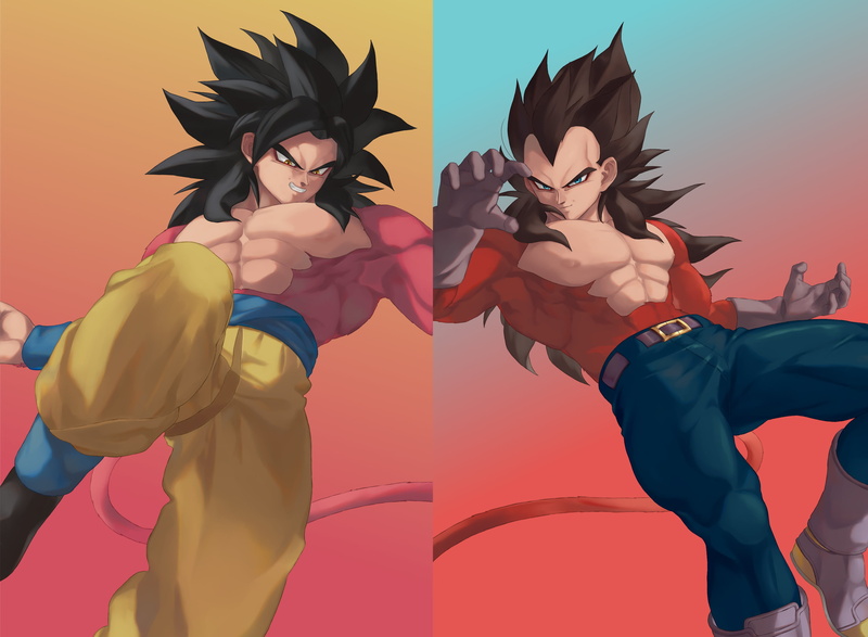 Super Saiyan 4, 2K, Goku, Vegeta (Dragon Ball), Dragon Ball, Dragon Ball GT