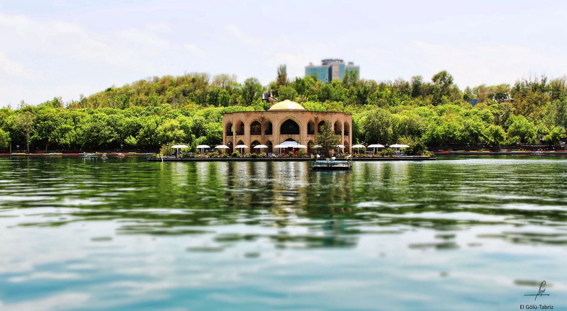 lake, growth, concrete, tree, Iran, tabrizcity, waterfront, tabriz, cloud - sky, beauty in nature, 1080P, shahgolu, tabriz-iran, arch, day, architecture
