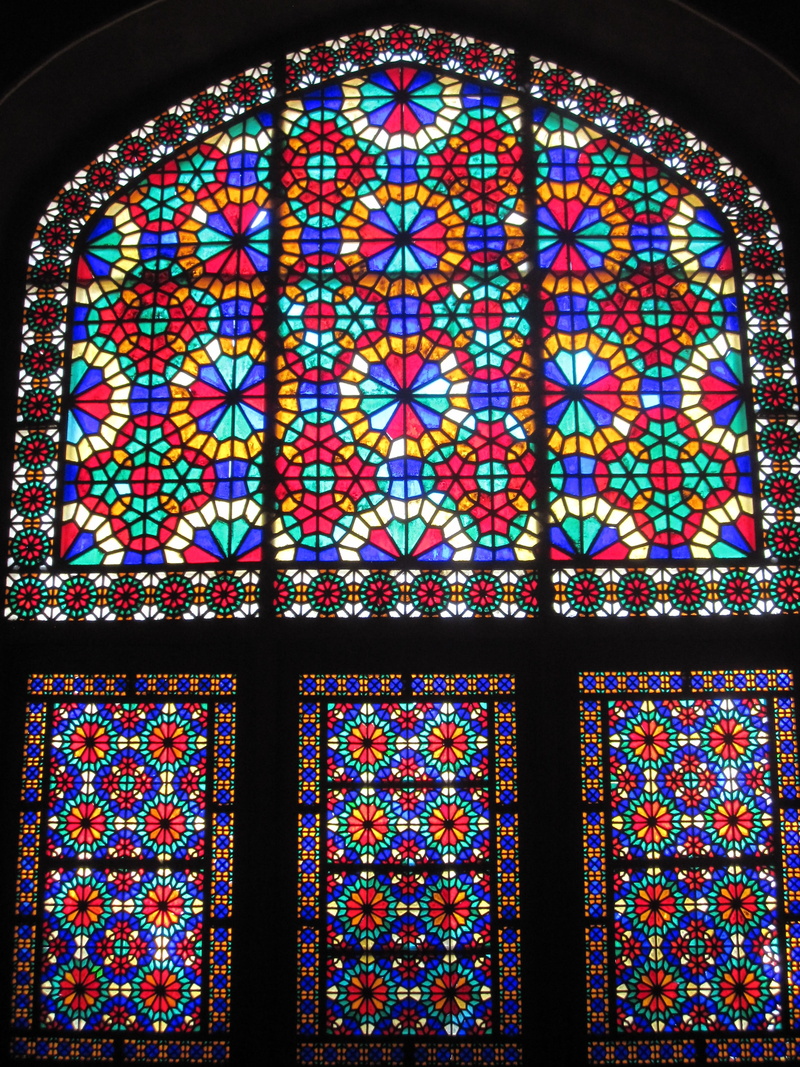 ceiling, architecture and art, no people, belief, floral pattern, house, 4K, wall, religion, design, ornate, place of worship, window, multi colored, yazd