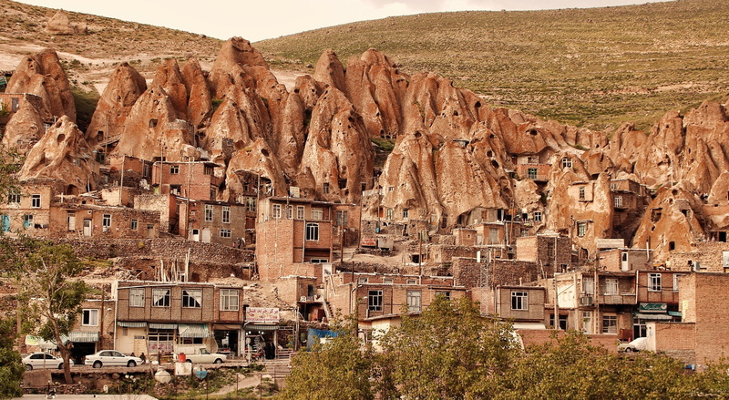 the past, brown, history, tabriz, residential district, plant, houses, mountain, travel, no people, building exterior, rock, building, nature, built structure