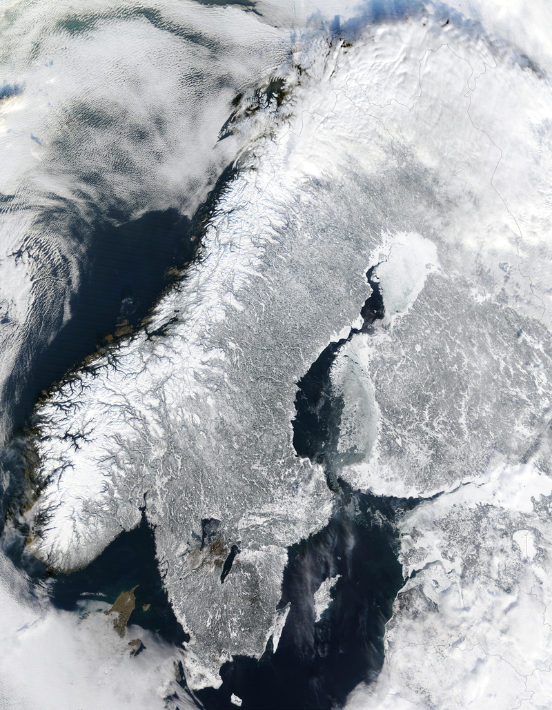 sweden, snow, frost, cold temperature, satellite image, winter, water, high angle view, backgrounds, finland, environment, full frame, 5K, northern europe