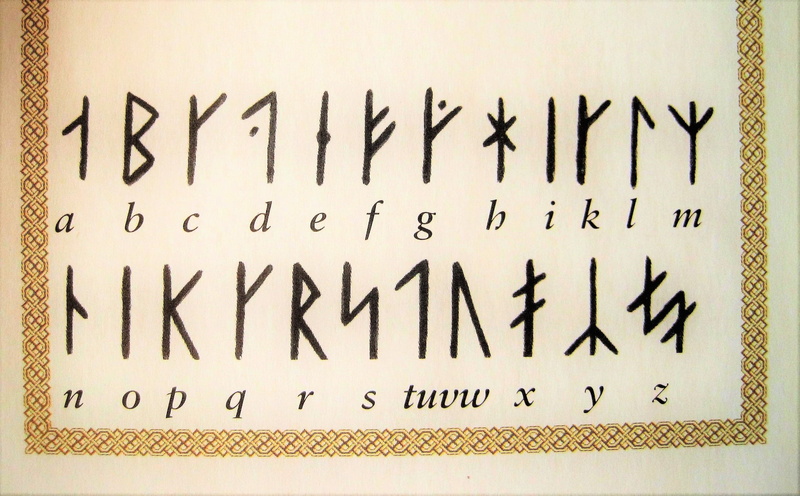 font, wall - building feature, number, close-up, message, western script, scandinavia, viking, indoors, characters, architecture, text, runic scripture