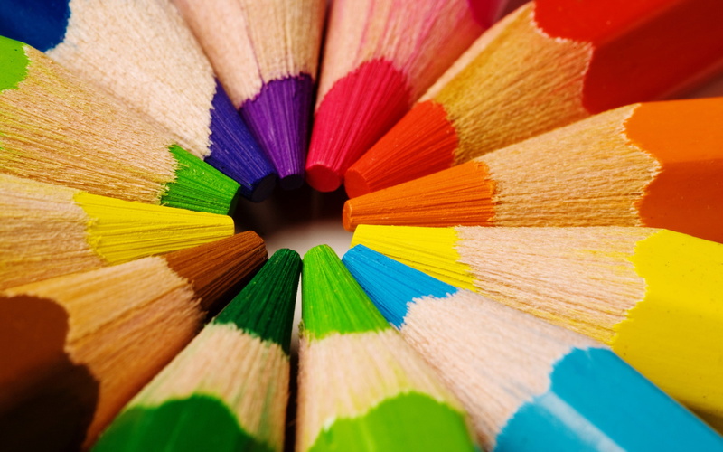 artistic, pencils, textures, 2K, color