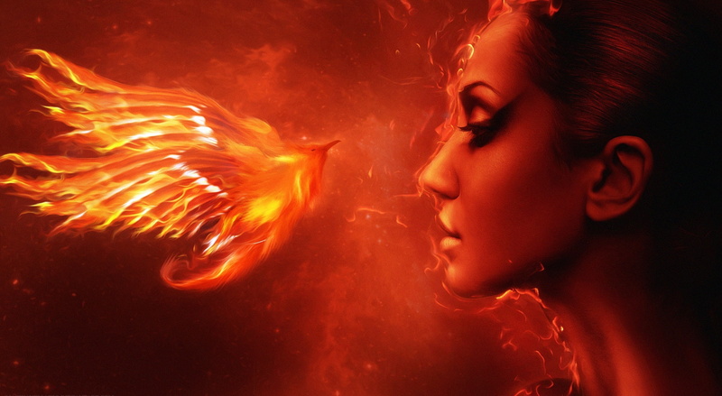 fenix, night, nature, fire - natural phenomenon, motion, heat - temperature, child, childhood, fire, Artistic, burning, innocence, dark, black background