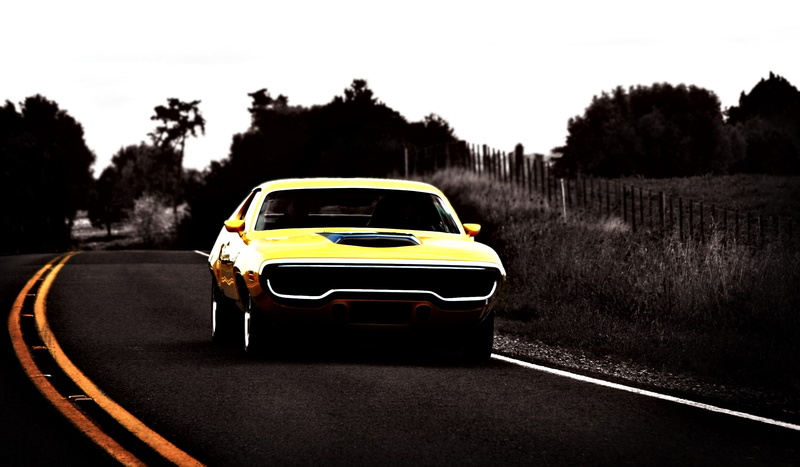 muscle cars, vehicle, 2K, Plymouth GTX, car