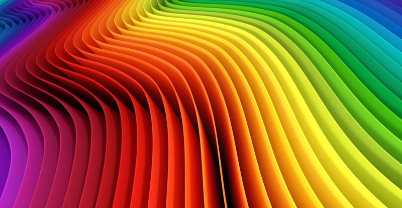 abstract, 5K, wavy, Rainbow, Kolor, colored, abstraction, background
