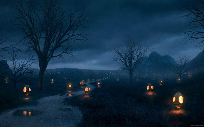 dark, 1080P, night, almost, gorgeous, beautiful, scenic, 3d and abstract, scene, stormy
