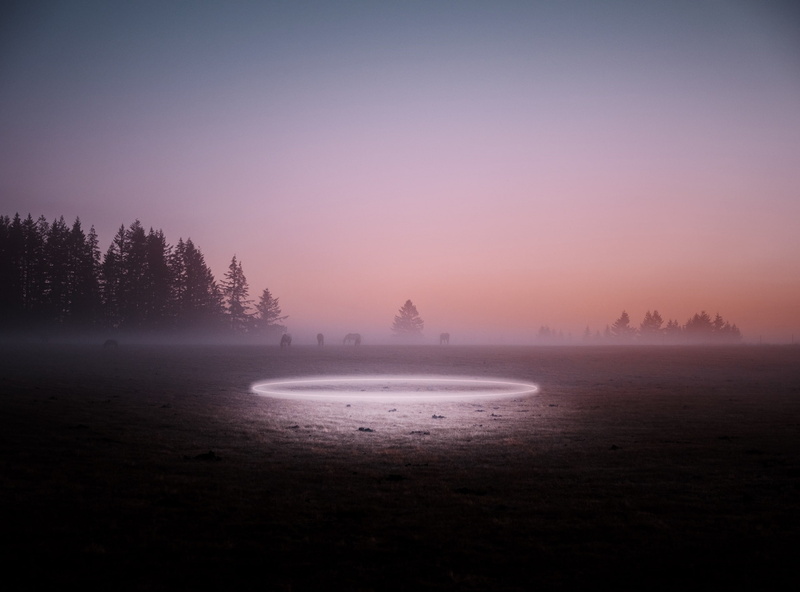 2K, Creative, Aero, grassland, Mysterious, Neon, Mist, Meadow, Scenery, Circle, photoshopediting, enigmatic, Light, Landscape, photomanipulation, Morning