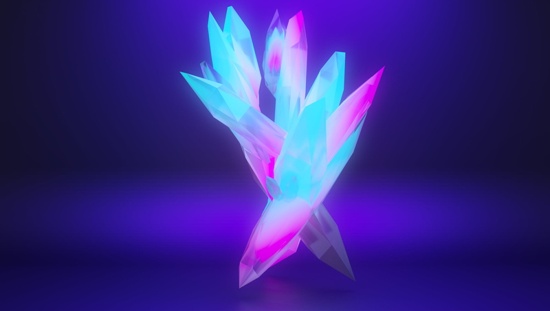 violet, 1080P, rough diamond, vaporwave, magic, crystal