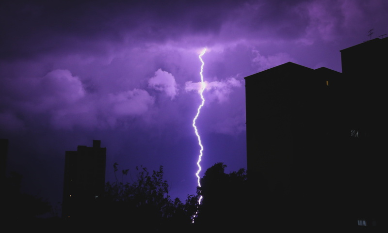no people, beauty in nature, lighting, warning sign, storm, forked lightning, architecture, power, lightning, lightning strike, built structure, thunderstorm