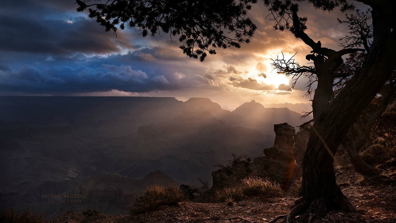 sky, fall, sunset, environment, ravine, clouds, plant, scenics - nature, tourism, rock, national, land, mountain, outdoor, mountains, spring, atmosphere