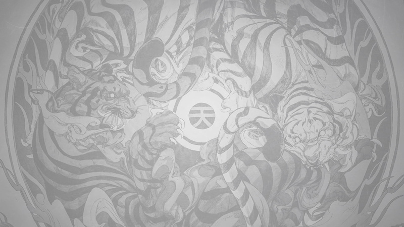 design, abstract, illustration, no people, wall - building feature, fan art, full frame, textile, backgound, minimalism, close-up, tiger, 1080P