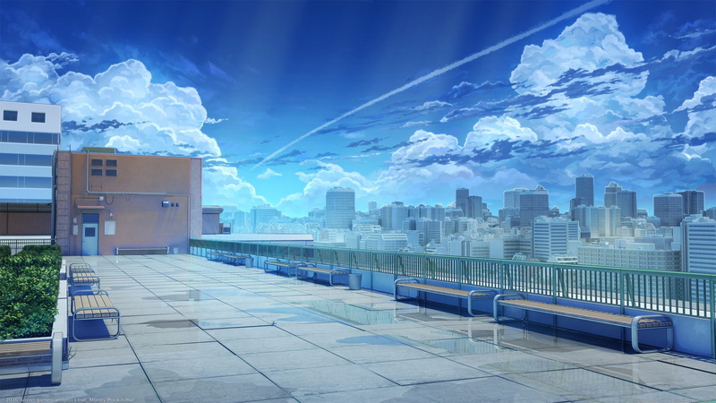 rooftops, school, games art, backgound, 1080P