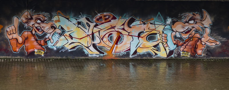 city, human representation, mural, nature, reflection, wall, spray, 5K, modern art, creativity, day, outdoors, hauswand, representation, colorful, art