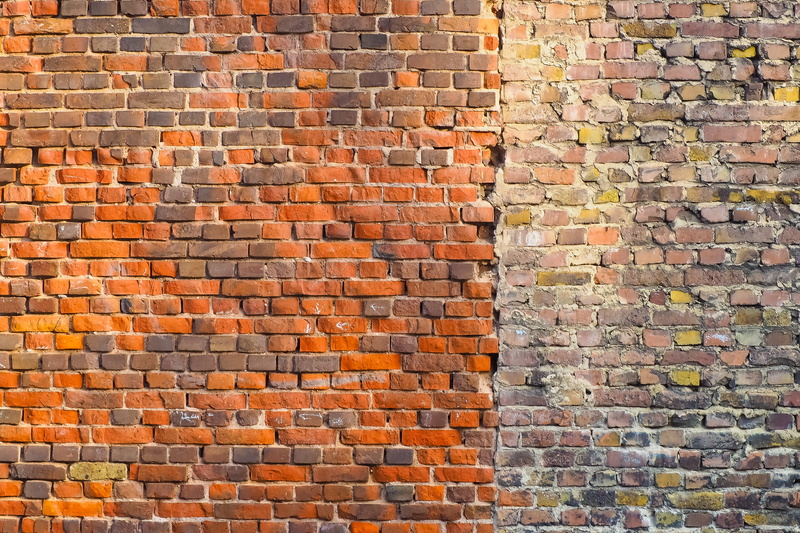 building exterior, old, brick, in a row, bricks, cleaned, no people, wall, built structure, stone, orange, brick wall, pattern, house wall, red, hauswand