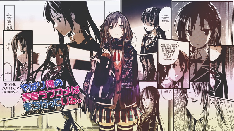 1080P, manga, anime girls, Yahari Ore no Seishun Love Comedy wa Machigatteiru, Yukinoshita Yukino