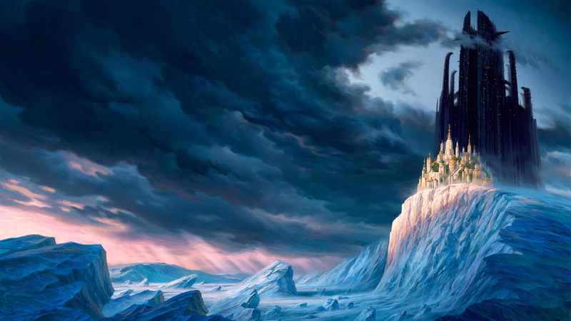 1080P, hd, castle, fantasy, ice