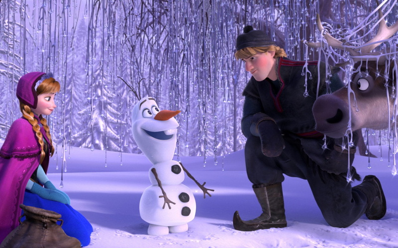 Anna (Frozen), cold temperature, Movie, females, standing, clothing, Frozen (Movie), Frozen, 1080P, Olaf (Frozen), full length, two people, winter, adult