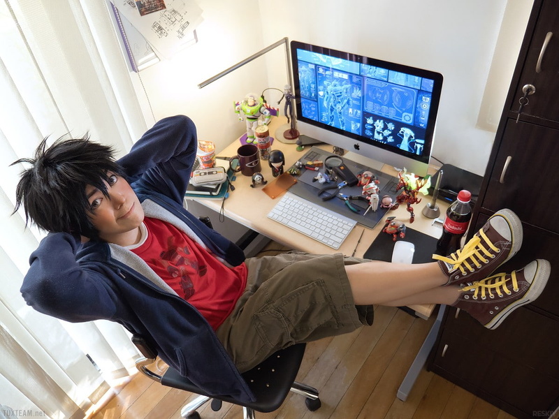 hero, big hero 6, hiro hamada, hiro, computer, 480P, hamada, cosplay, chair, big