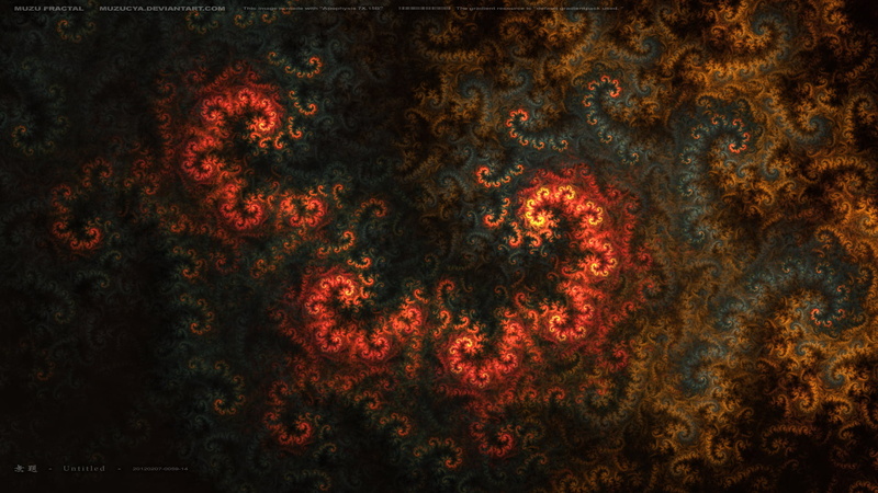 night, old, art, material, black, tree, growth, orange color, fractals, Pattern, retro Styled, ornate, illustration, curls, design, decoration