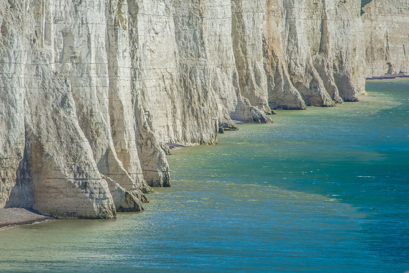 land, solid, seven sisters, rock formation, waterfront, tranquil scene, water, day, tranquility, england, non-urban scene, nature, coastline, 5K, idyllic