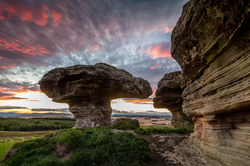 Bunnet Stane, nature, Bunnet  stane, gray, rock, kayleigh, 5K, gray rock, rock  formation, rock formation, formation, landscape, sky, autumn  stone, Scotland