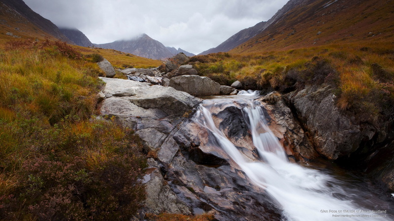 Fall, isle, 2K, arran, glen, rosa, scotland